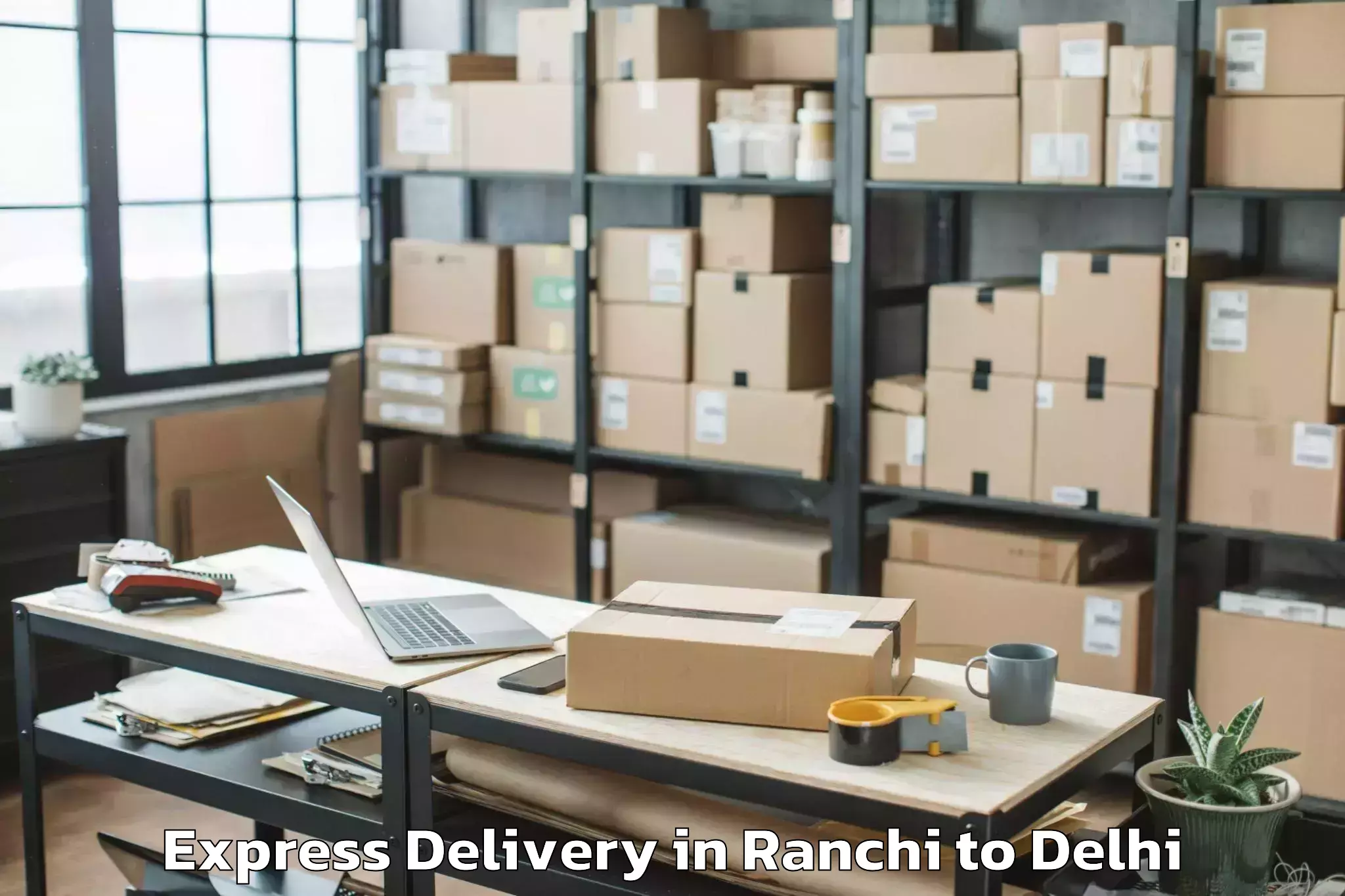 Book Ranchi to City Centre Mall Dwarka Express Delivery Online